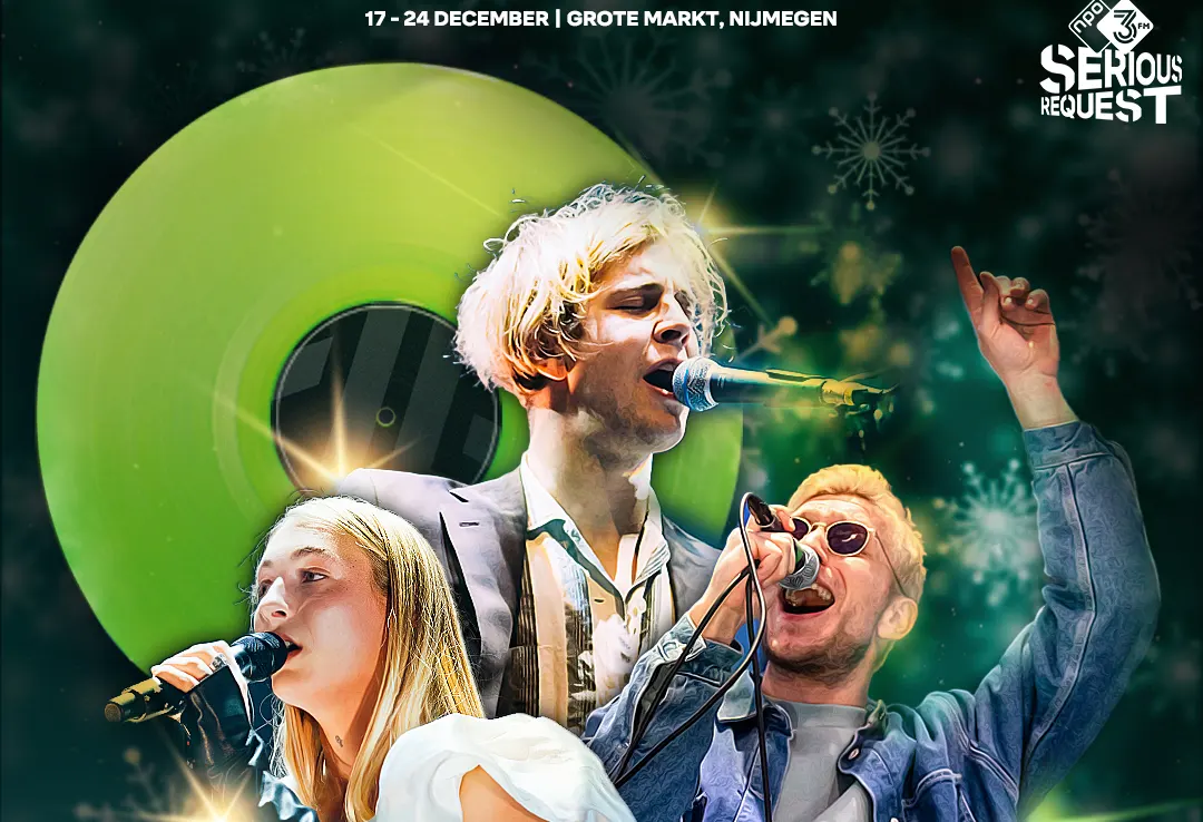 Line-up 3FM Serious Request bekend: meer dan 40 artiesten uit binnen- en buitenland treden op bij het Glazen Huis in Nijmegen